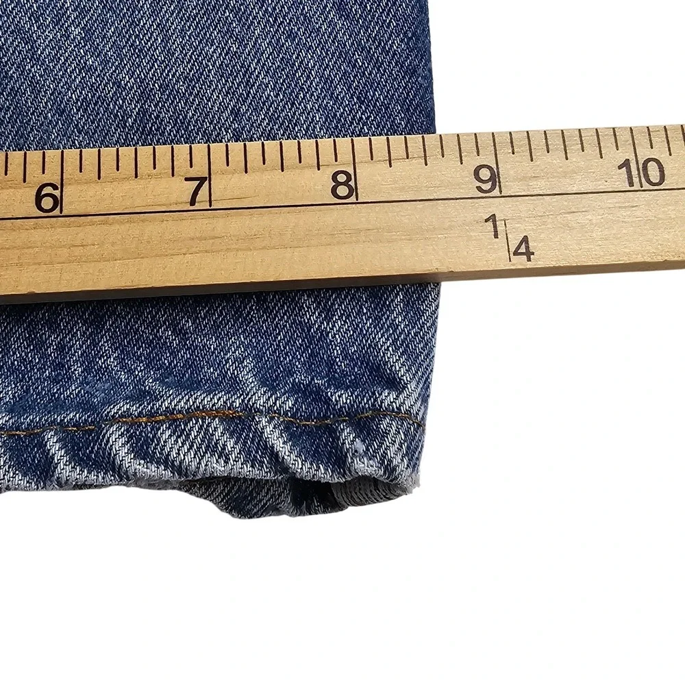 Vintage Levis 501 Mens Blue Light Wash Denim Jeans USA W40 L30 Button-fly